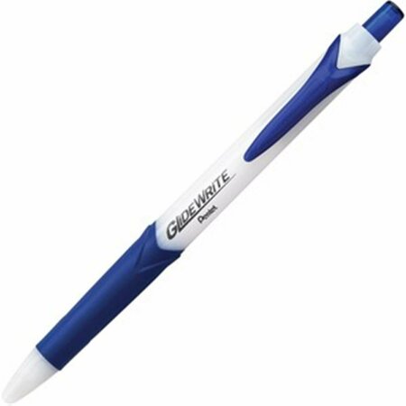 INKINJECTION Glidewrite 1.0mm Ballpoint Pen - 1 mm Pen Point Size - Blue Gel-Based Ink, 12PK IN3739552